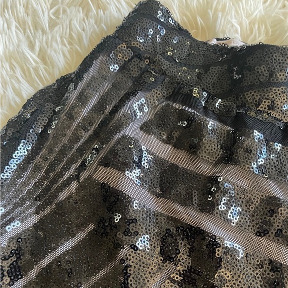 Black Sequined Dress Pants - Picture 3 of 8